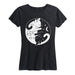 Sun And Moon Cats Ladies Short Sleeve Classic Fit Tee