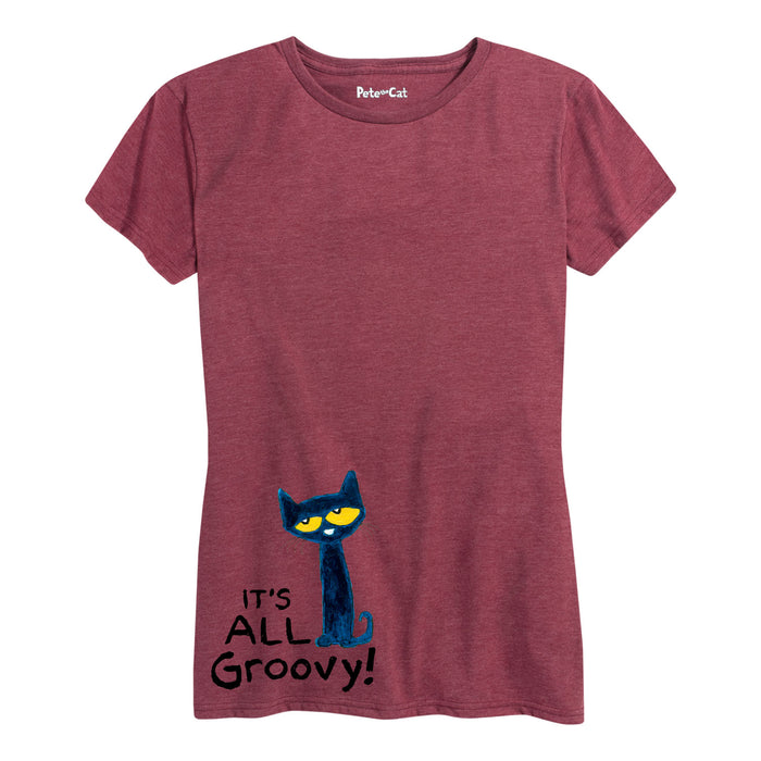 Ptc Its All Groovy Bottom Side Hit Womenss Short Sleeve Classic Fit Tee
