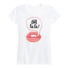 Oh La La Mouth Ladies Short Sleeve Classic Fit Tee