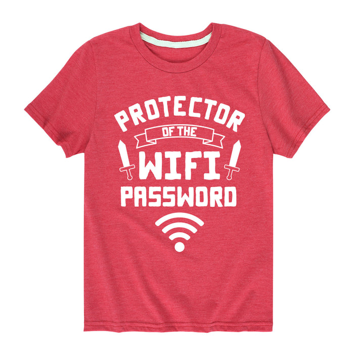 Protector Wifi Password Kids Short Sleeve Tee