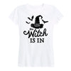 The Witch Is In Ladies Short Sleeve Classic Fit Tee