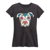Sugar Skull Dog Ladies Short Sleeve Classic Fit Tee