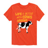 Life Is Better With Cows Around Kids Short Sleeve Tee
