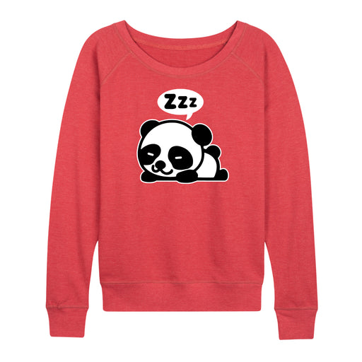 Sleeping Panda Ladies French Terry Pullover