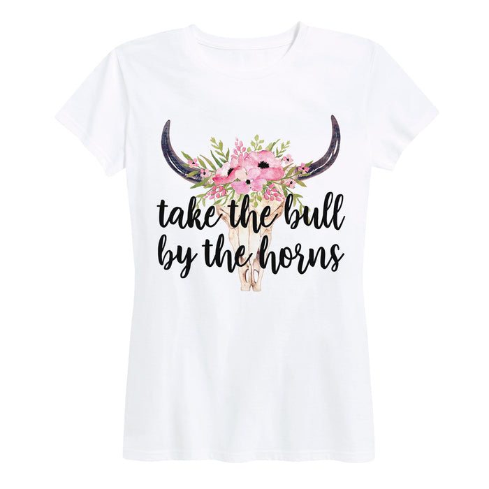 Take The Bull By The Horns Kornit Only Ladies Short Sleeve Classic Fit Tee