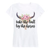 Take The Bull By The Horns Kornit Only Ladies Short Sleeve Classic Fit Tee
