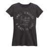 Small Sensitive And Ready Ladies Short Sleeve Classic Fit Tee