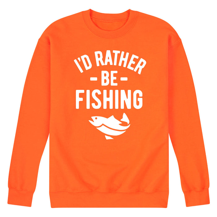 Id Rather be Fishing - Adult Crew Fleece