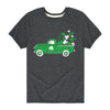 Vintage Shamrock Truck Kids Short Sleeve Tee