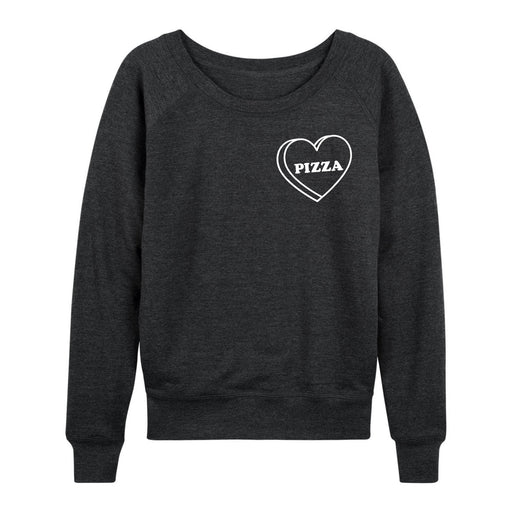 Pizza Heart Lc Ladies French Terry Pullover