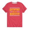 Country As A Biscuit Kids Short Sleeve Tee