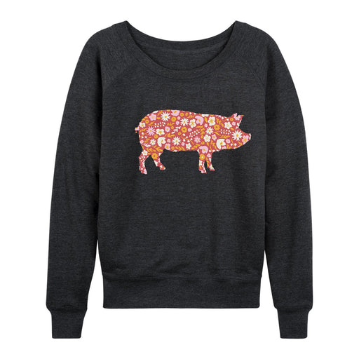 Pig Floral Fill - Women's Slouchy