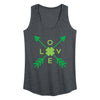 St Patrick'S Love Arrows Womens Racerback Tank