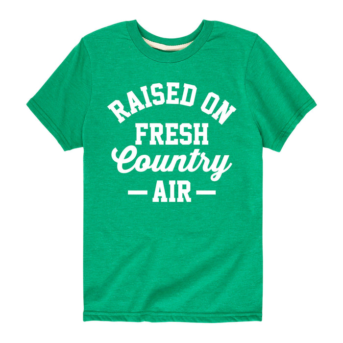 Raised On Fresh Country Air Kids Short Sleeve Tee