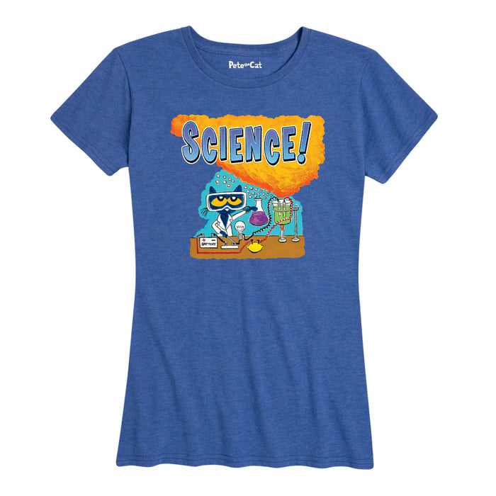 Pete The Cat™ Science Womenss Short Sleeve Classic Fit Tee