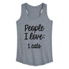 People I Love Cats Womens Racerback Tank