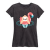 Sloth In Flamingo Floatie - Women's Short Sleeve T-Shirt