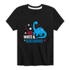 Red White And BluesaurusYouth Short Sleeve Tee