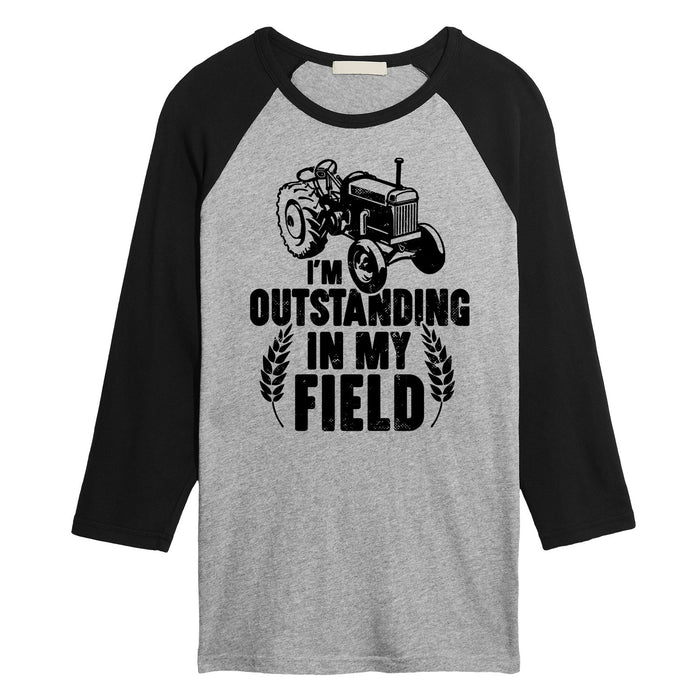 Im Outstanding in My Field - JUNK FOOD Adult Raglan