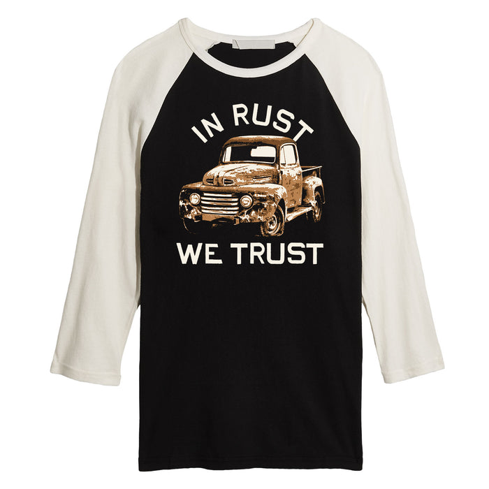 In Rust We Trust - JUNK FOOD Adult Raglan