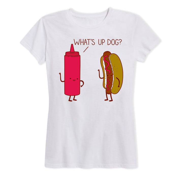What Up Dog, Ketchup Ladies Short Sleeve Classic Fit Tee