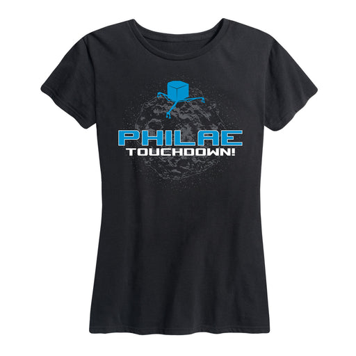 Philae Touchdown, Comet Ladies Short Sleeve Classic Fit Tee