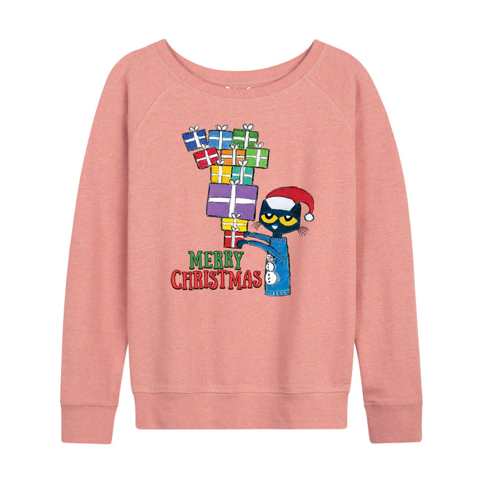 PTC Presents Merry Christmas Womens French Terry Pullover