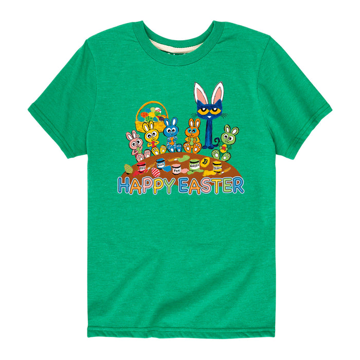 PTC 5 Bunnies Happy Easter - Kids Youth Short Sleeve Tee