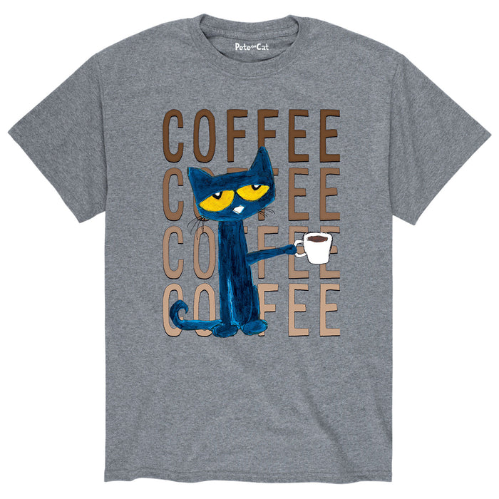Pete the Cat Pete With Coffee Men's Short Sleeve T-Shirt