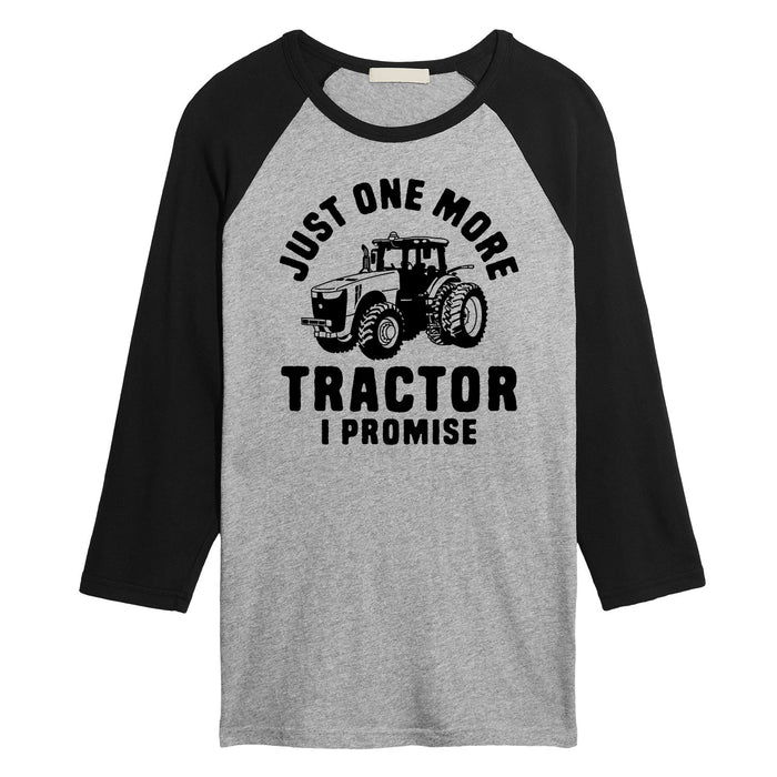 Just One More Tractor - JUNK FOOD Adult Raglan