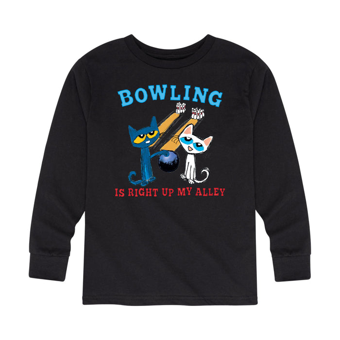 Ptc Bowling Is Right Up My Alley Kids Long Sleeve Tee