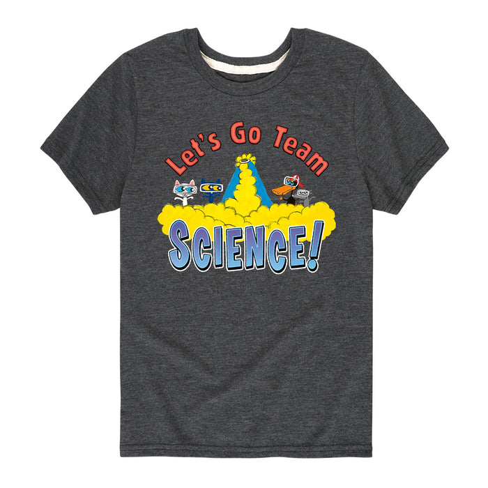 Ptc Lets Go Team Volcano Eruption Kids Short Sleeve Tee