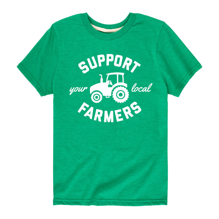 Support Your Local Farmers Kids Short Sleeve Tee