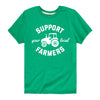 Support Your Local Farmers Kids Short Sleeve Tee