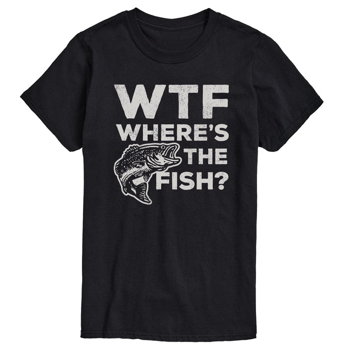 WTF Wheres the Fish Mens Short Sleeve Tee