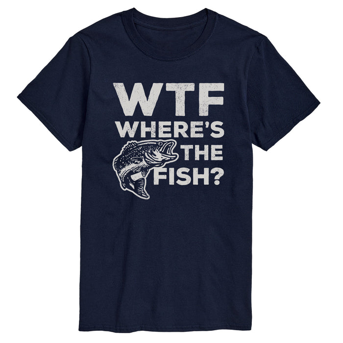 WTF Wheres the Fish Mens Short Sleeve Tee