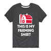 This Is My Farming Shirt Kids Short Sleeve Tee