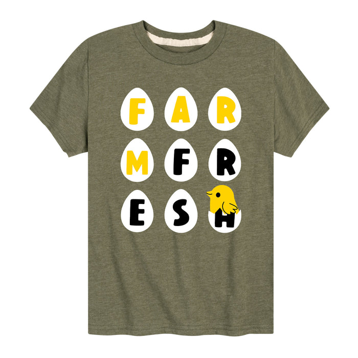 Farm Fresh Eggs Kids Short Sleeve Tee