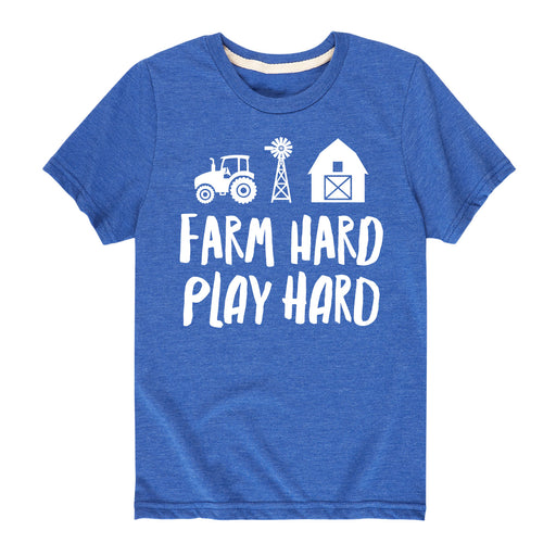 Farm Hard Play Hard Kids Tee