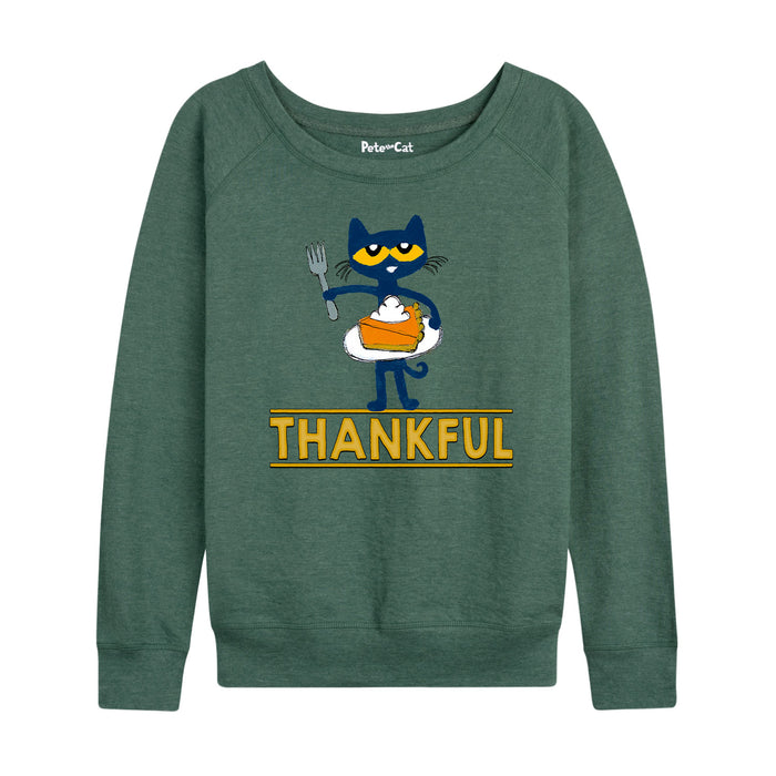PTC Thankful Pumpkin Pie Womens French Terry Pullover