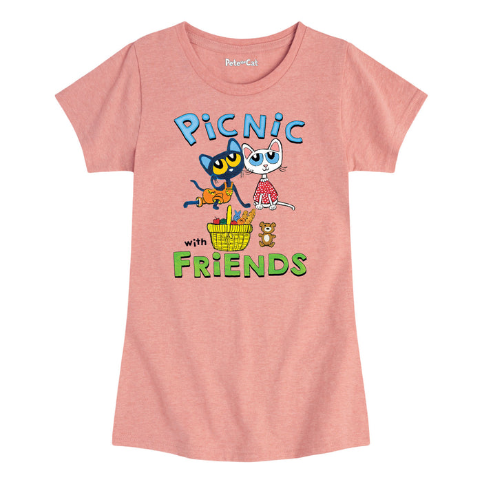 PTK Picnic With Friends Girls Short Sleeve Tee