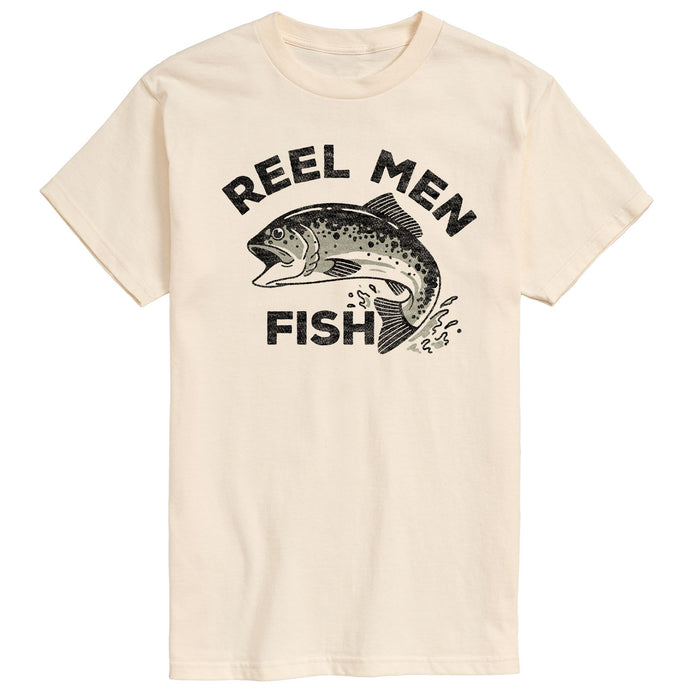 Reel Men Fish Mens Short Sleeve Tee