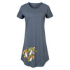 Retro Flower Mushrooms Womens Any Way Dress