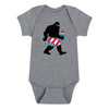 Patriotic Sasquatch Infant One Piece