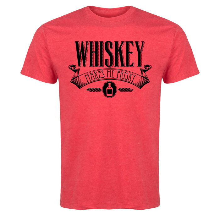 Whiskey Makes Me Frisky Men's Short Sleeve T-Shirt